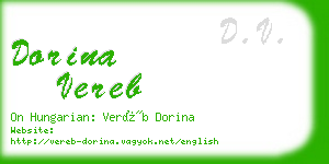 dorina vereb business card